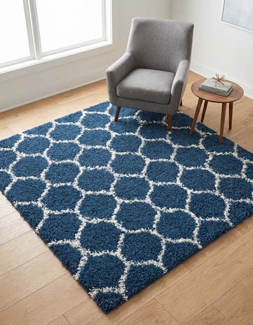 6' x 6' Trellis Shag Square Rug