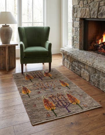 2' 9 x 4' 4 Luribaft Wool Rug