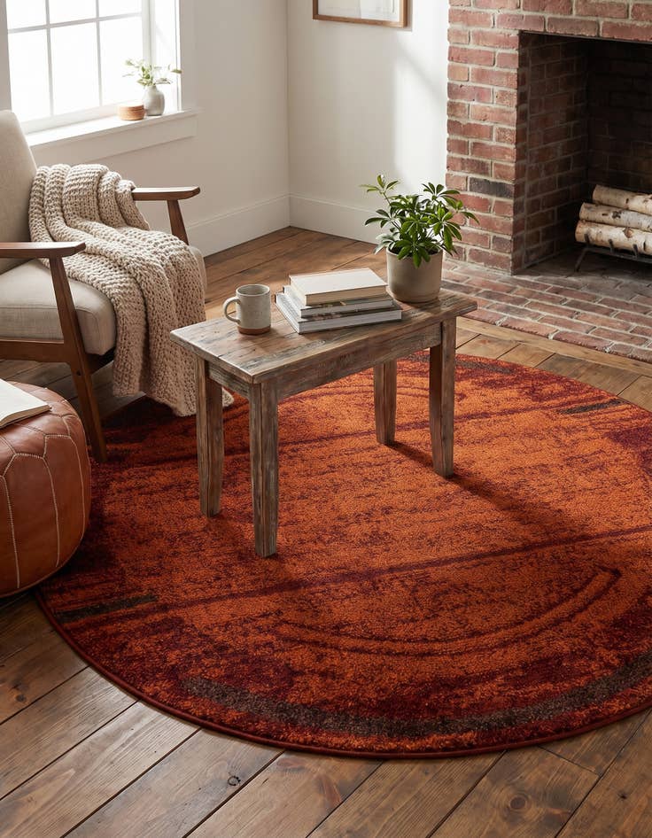 Detail image of 4' 1 x 4' 1 Equinox Round Rug