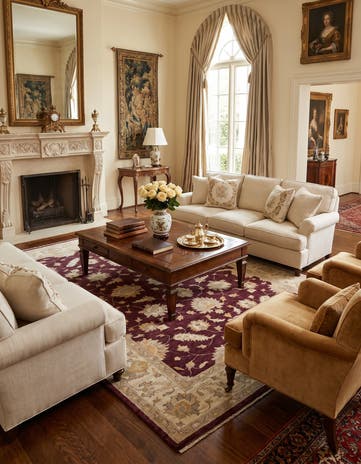 6' 6 x 9' 5 Hand Knotted Ziegler Rug