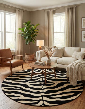 6' 1 x 6' 1 Safari Round Rug