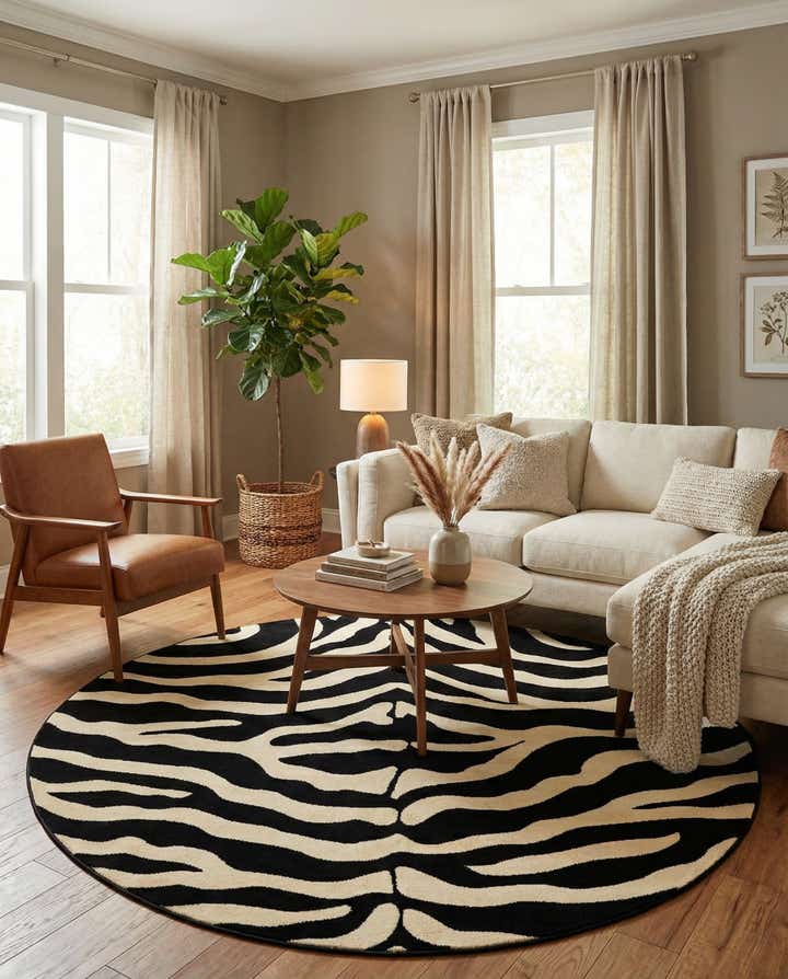 6' 1 x 6' 1 Safari Round Rug