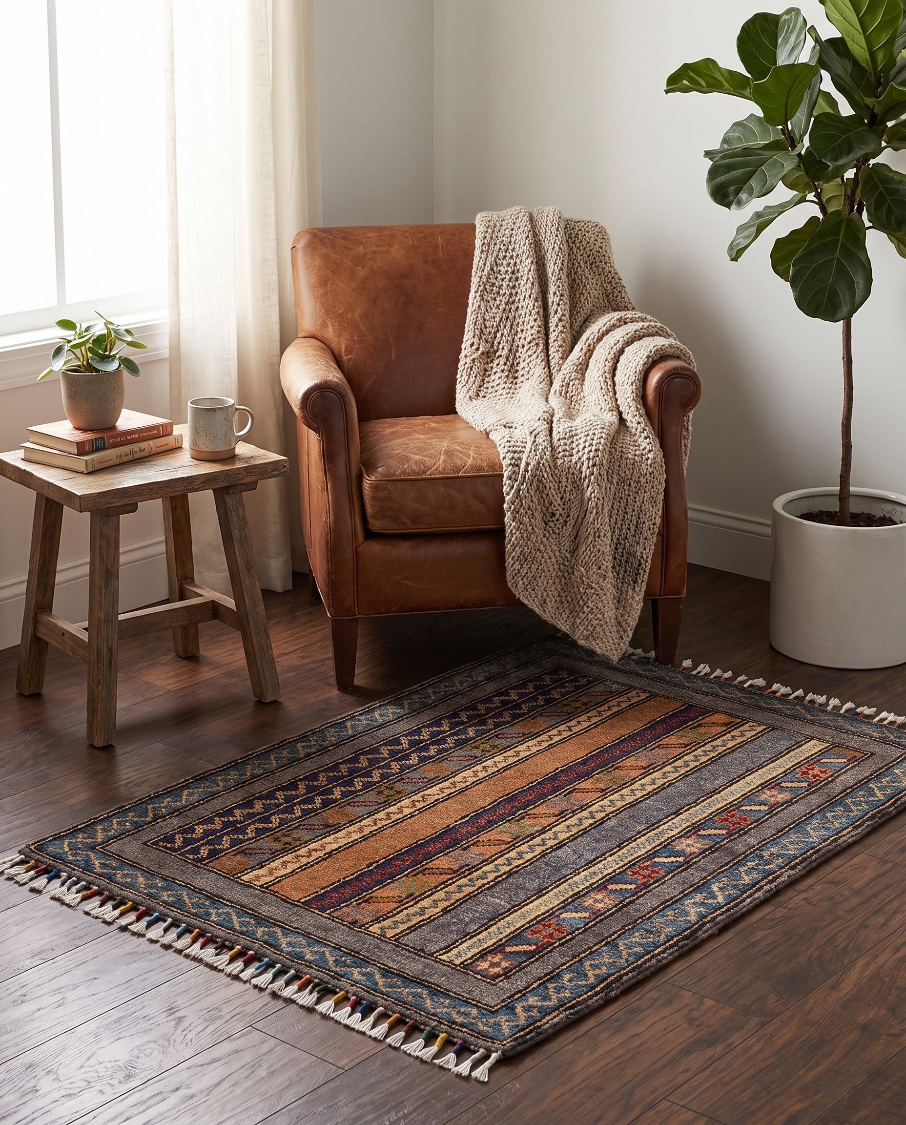 2' x 2' 10 Hand Knotted Ariana Ziegler Rug