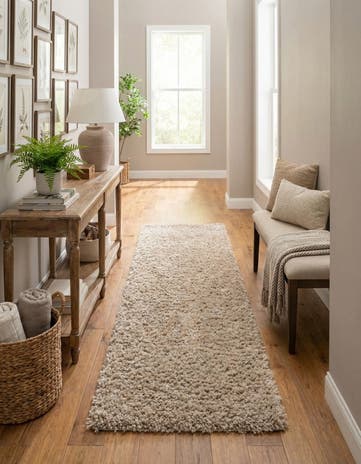 2' 7 x 10' Zermatt Shag Runner Rug