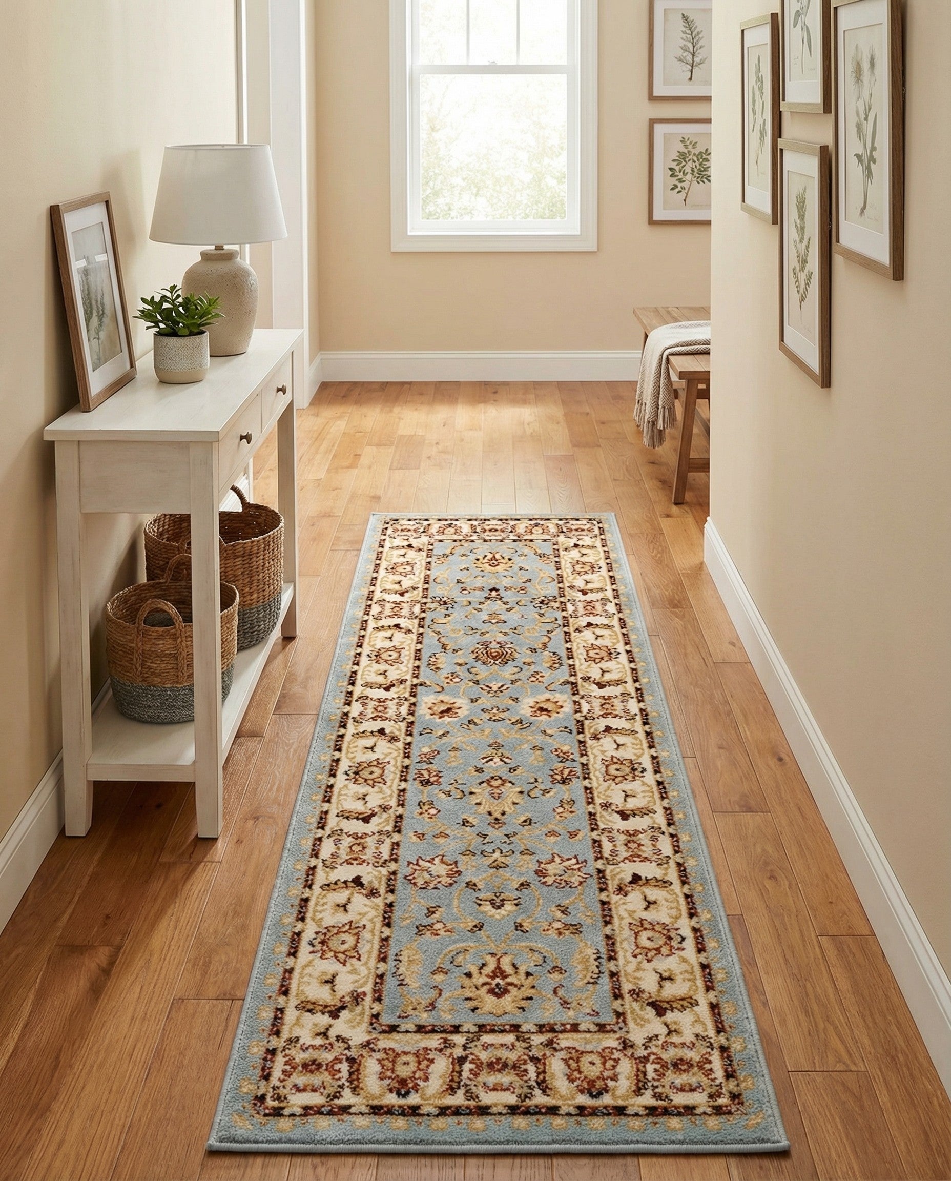 2' x 6' Classic Agra Runner Rug