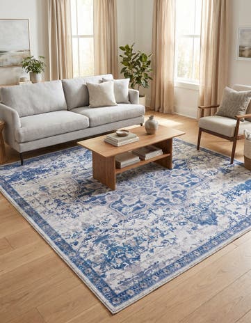 7' 3 x 7' 3 Washable Francesca Square Rug