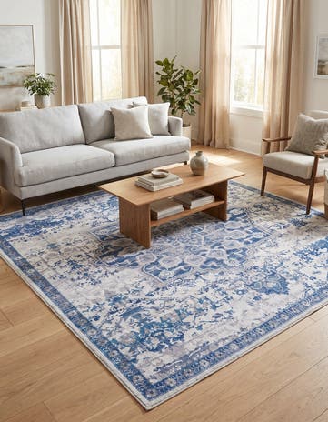 7' 3 x 7' 3 Washable Francesca Square Rug