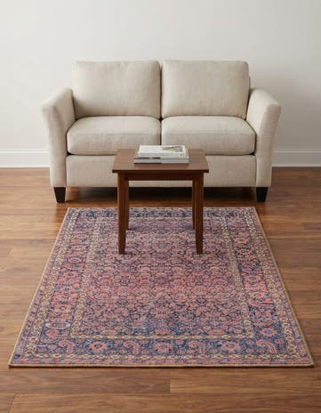Navy Blue Washable Timeless Rug