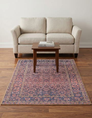 Navy Blue Washable Timeless Rug