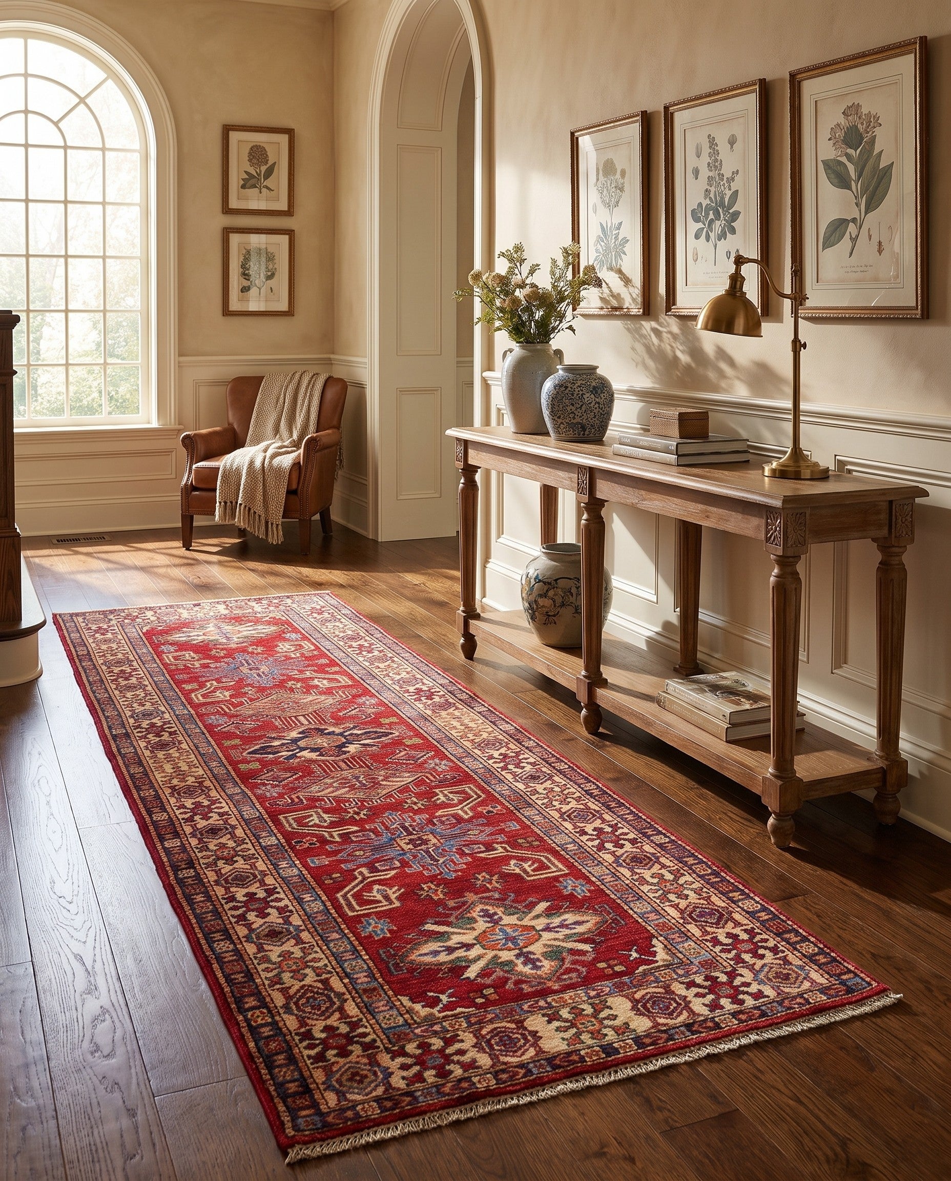 2' 6 x 8' 3 Hand Knotted Kazak Runner Rug