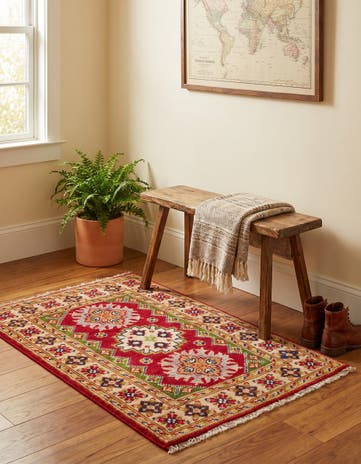 1' 11 x 2' 10 Hand Knotted Kazak Rug