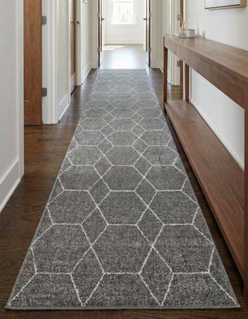 3' 3 x 16' 5 Lattice Frieze Runner Rug