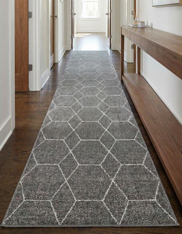 3' 3 x 16' 5 Lattice Frieze Runner Rug