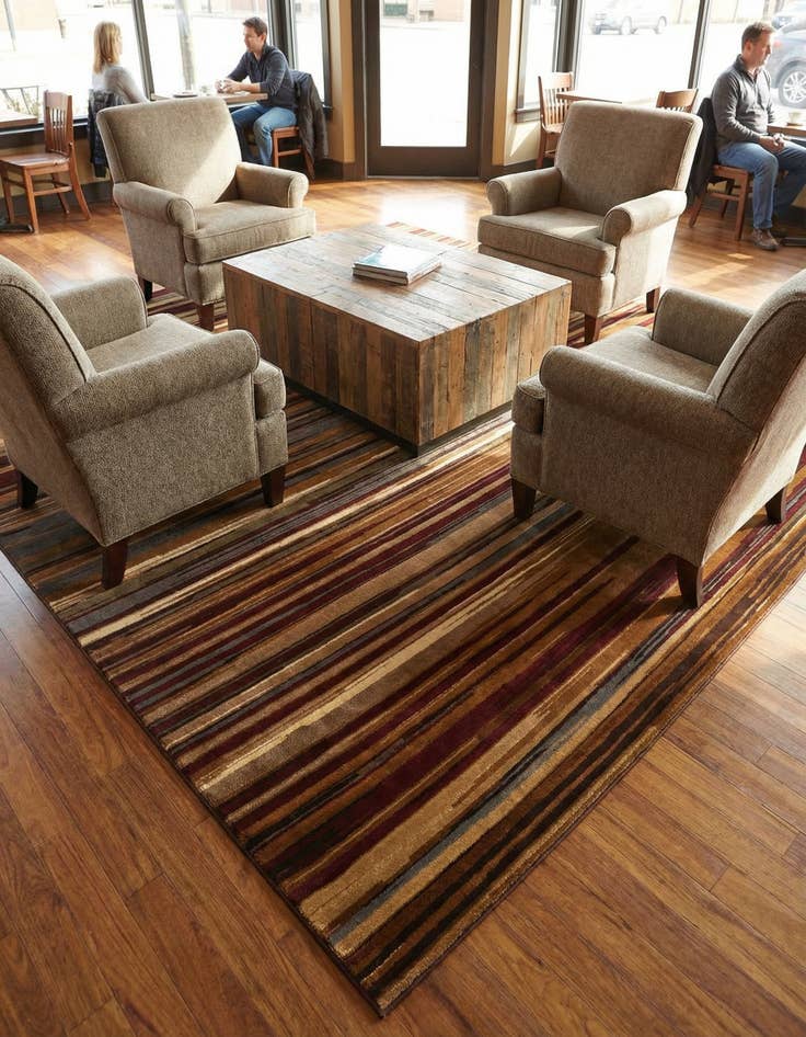 Detail image of 10' x 10' Coffee Shop Square Rug