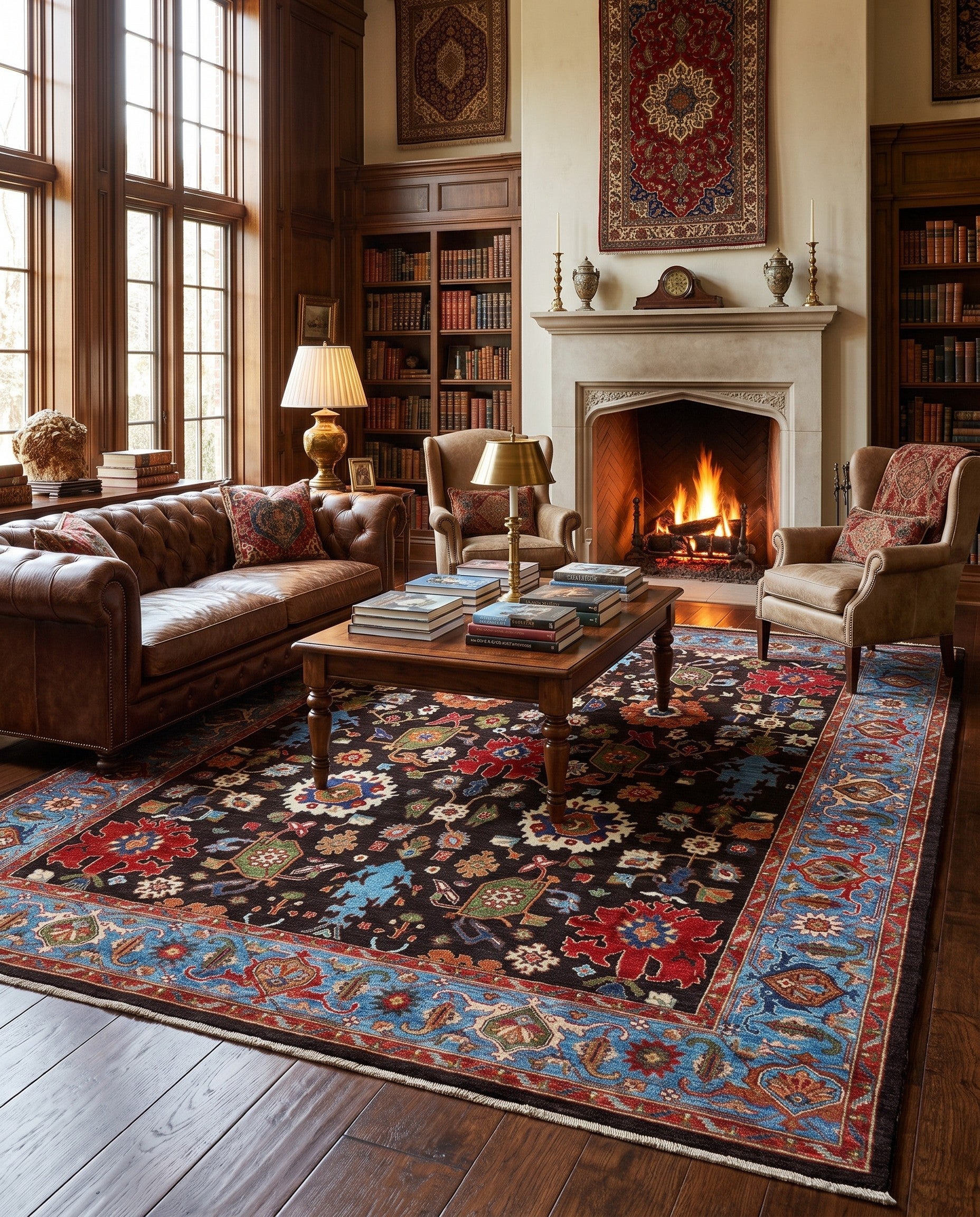 8' 11 x 11' 6 Hand Knotted Ariana Ziegler Rug
