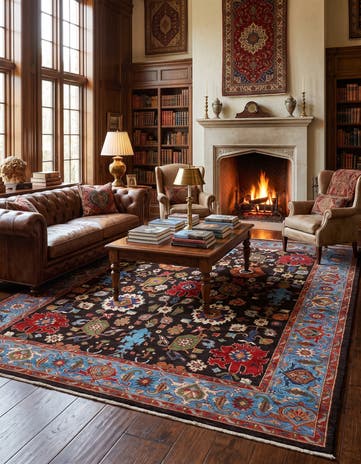 8' 11 x 11' 6 Hand Knotted Ariana Ziegler Rug