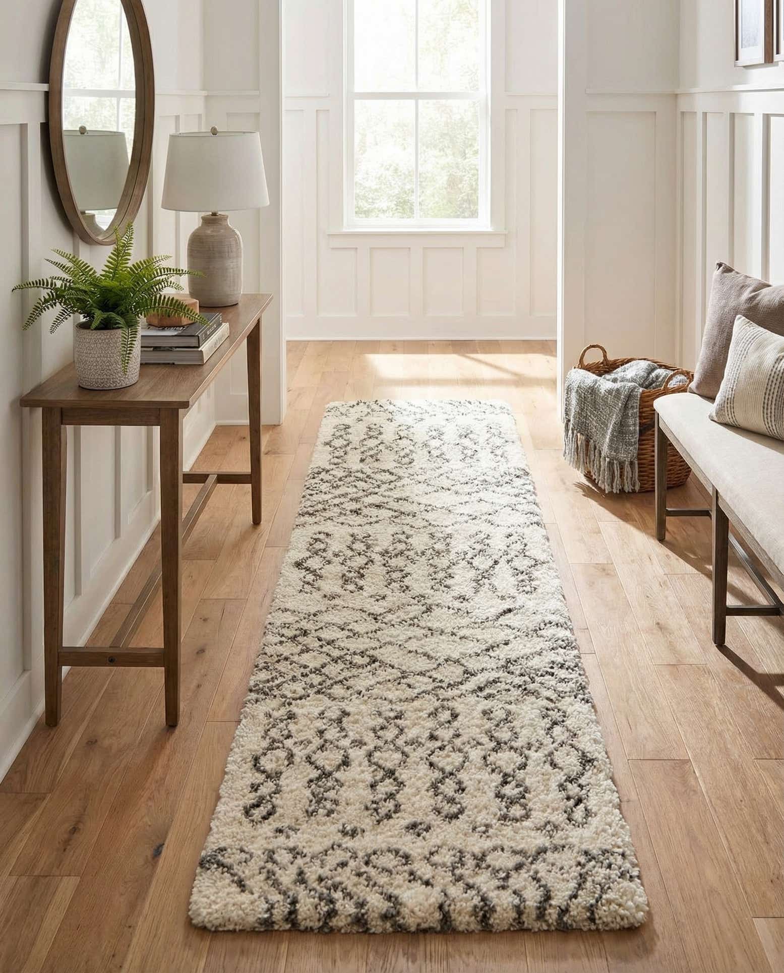 2' 7 x 12' Moroccan Shag Runner Rug
