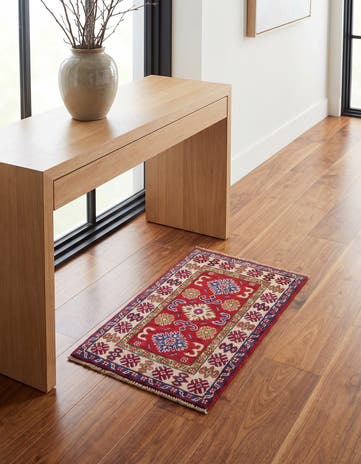 1' 10 x 3' 1 Hand Knotted Kazak Rug