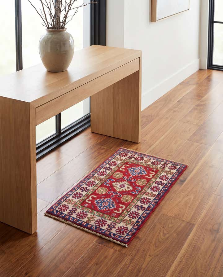 1' 10 x 3' 1 Hand Knotted Kazak Rug