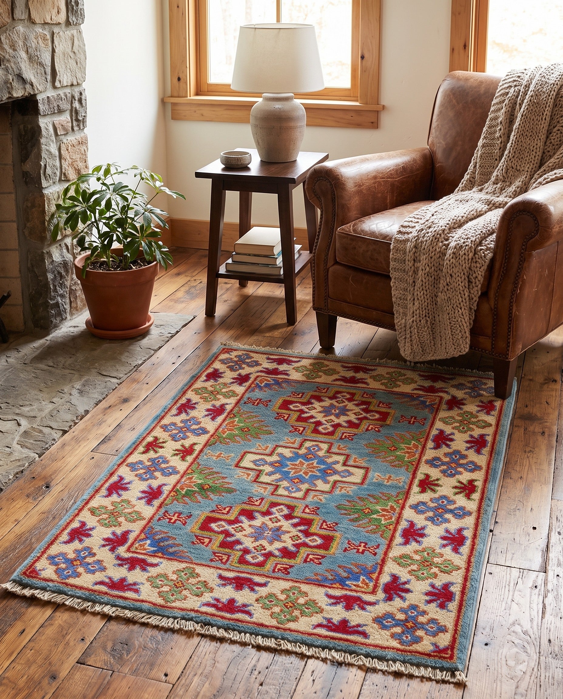 2' 1 x 3' 1 Hand Knotted Kazak Rug