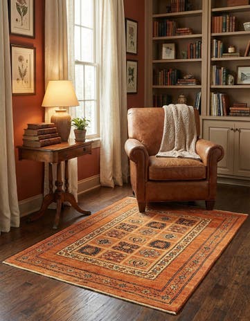 3' 7 x 4' 8 Kashkuli Wool Rug