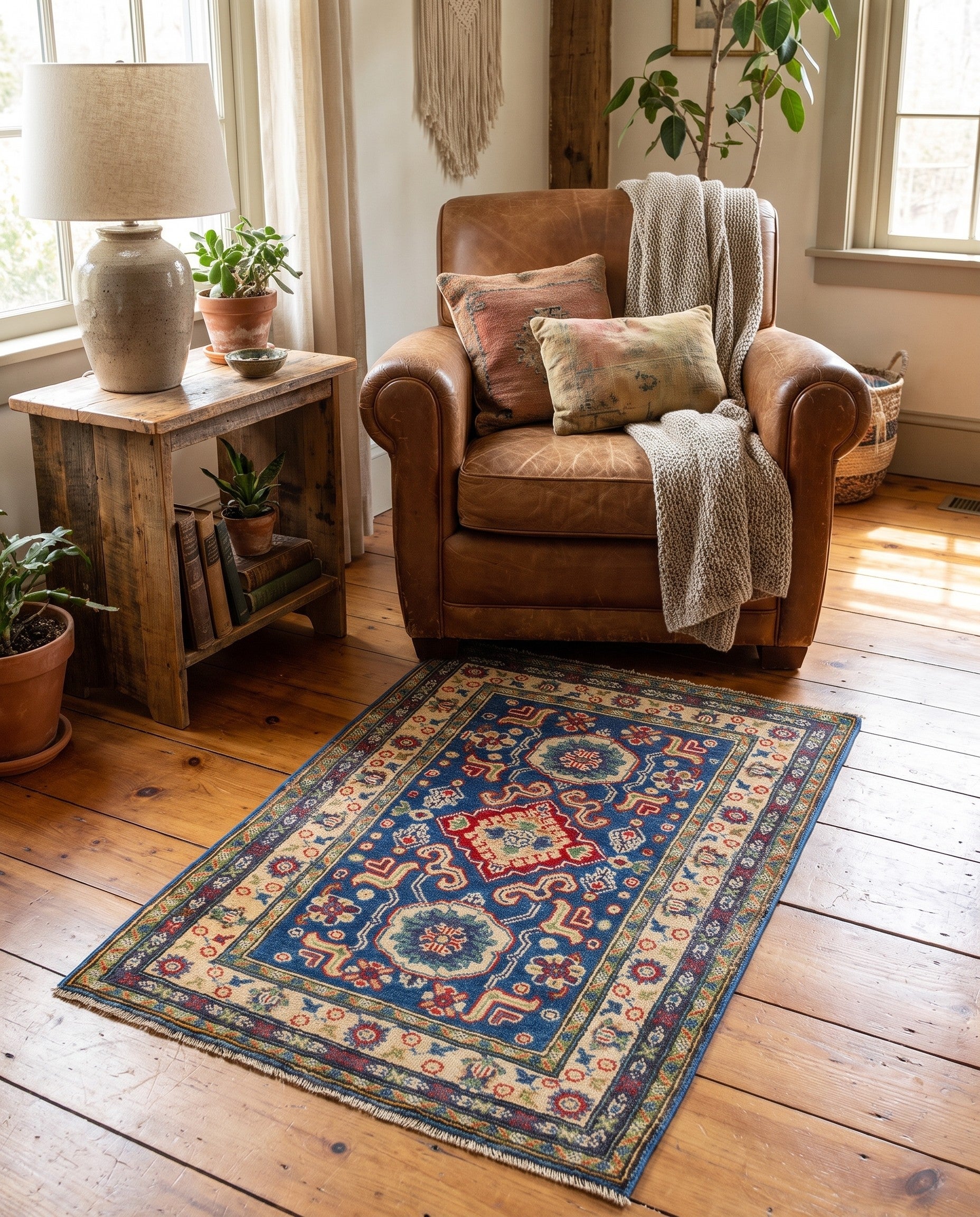2' 9 x 3' 10 Hand Knotted Kazak Rug