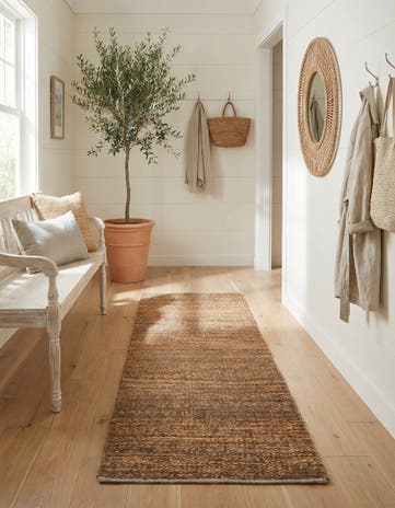 2' x 8' Hand Woven Palm Beach Jute Runner Rug