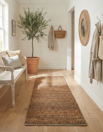 2' x 8' Hand Woven Palm Beach Jute Runner Rug