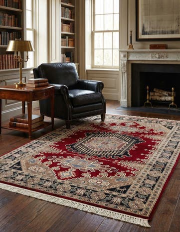 4' 2 x 6' 2 Hand Knotted Lahour Oriental Rug