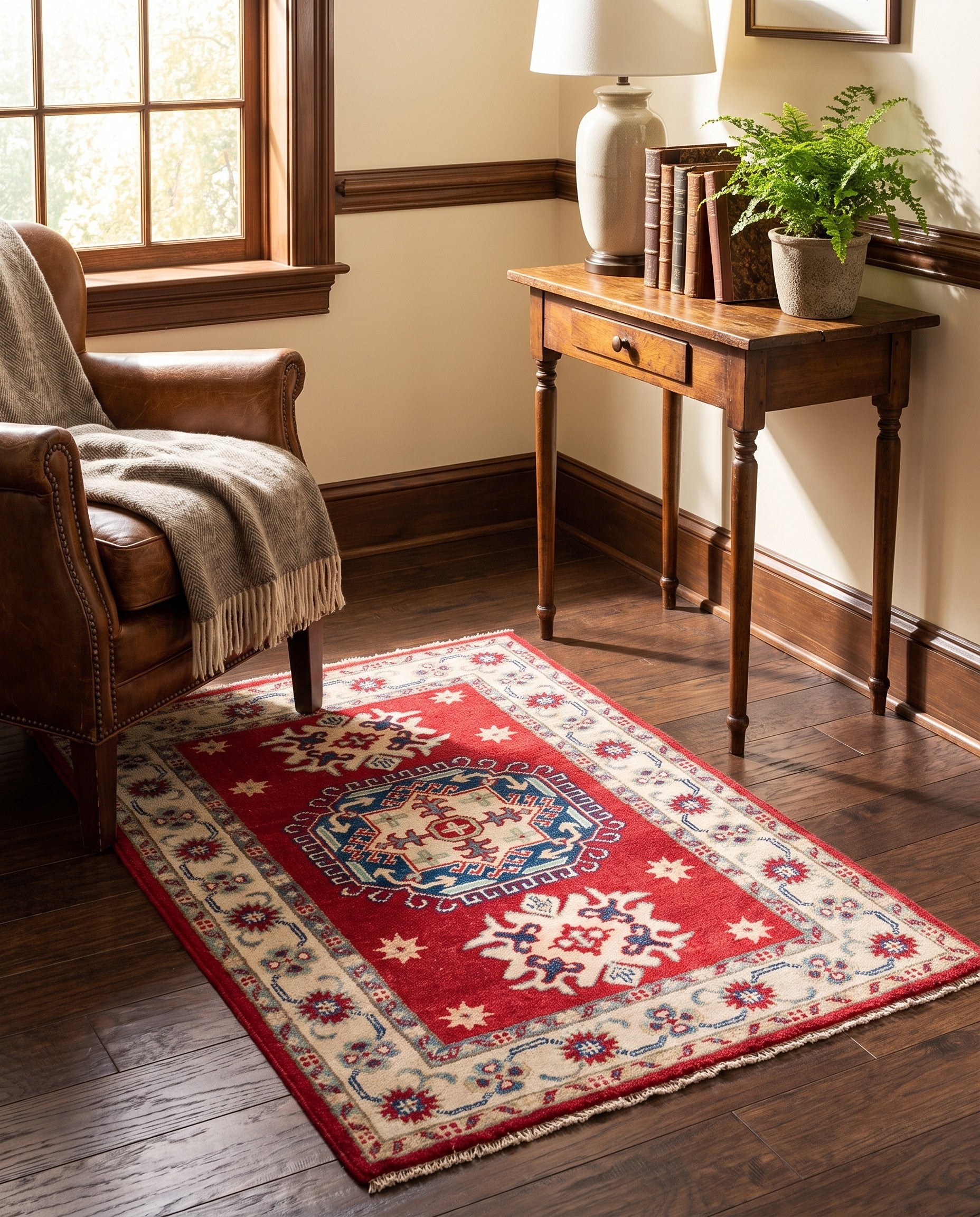 2' 9 x 3' 11 Hand Knotted Kazak Rug
