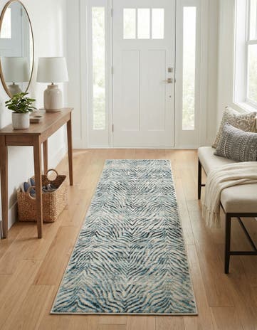 Blue Finsbury Runner Rug