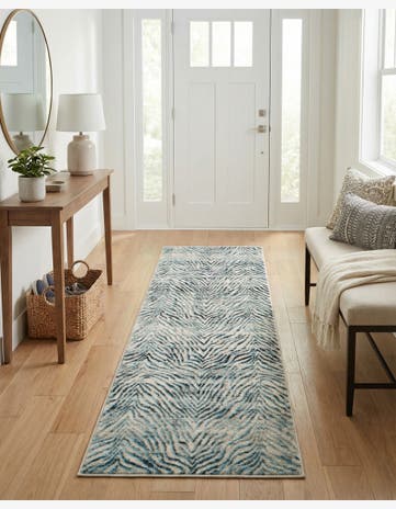 Blue Finsbury Runner Rug
