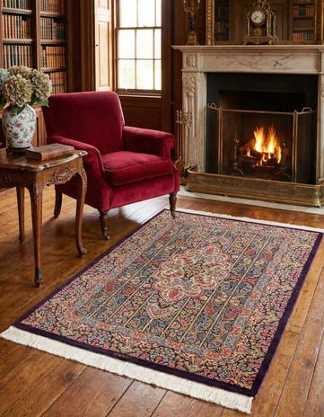 3' 3 x 4' 10 Ghom Silk Rug