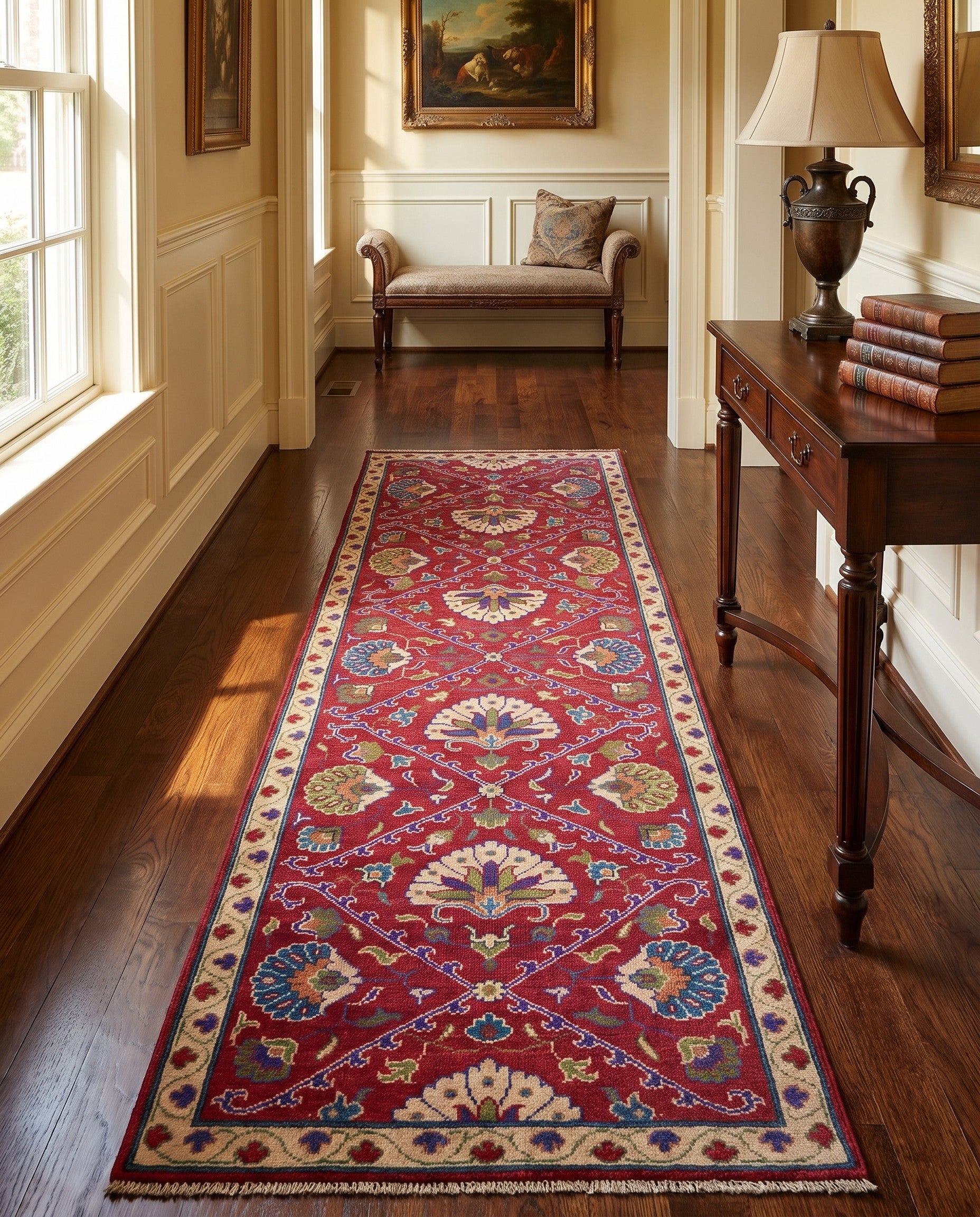 2' 8 x 8' 7 Hand Knotted Kazak Runner Rug