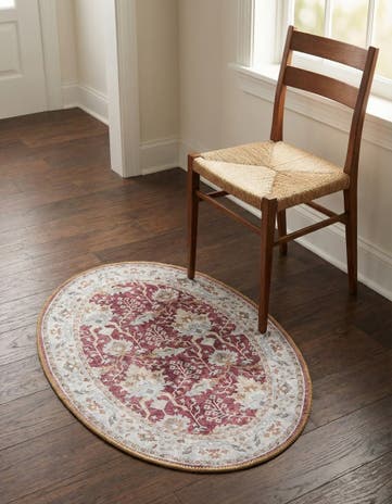 2' x 3' 1 Washable Timeless Oval Rug