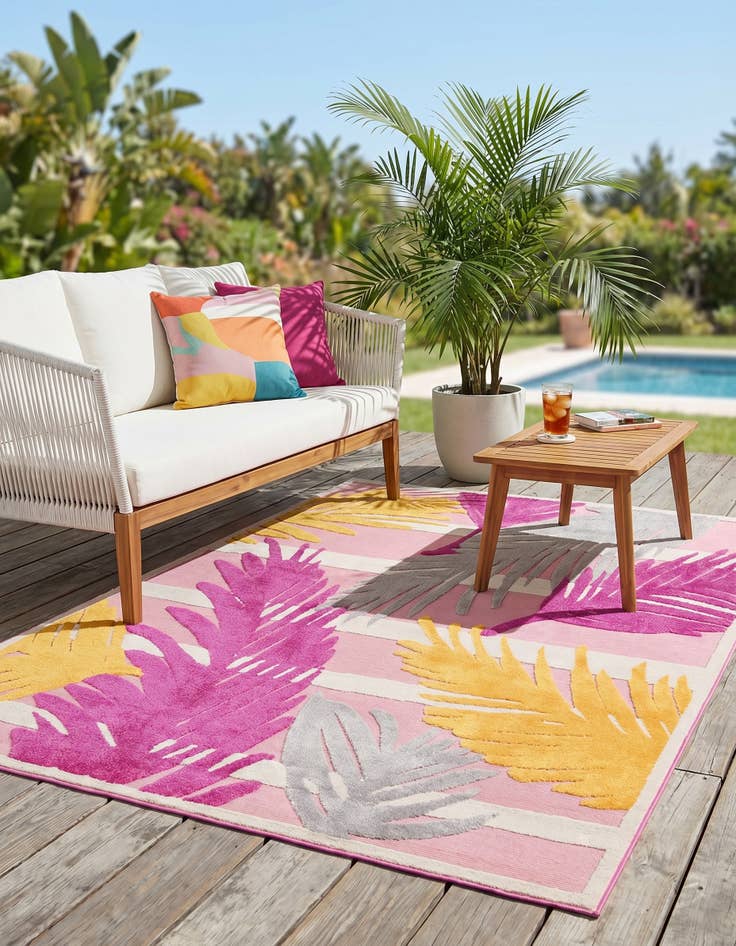 Detail image of 7' x 10' Easy-Clean Aruba Indoor / Outdoor Rug