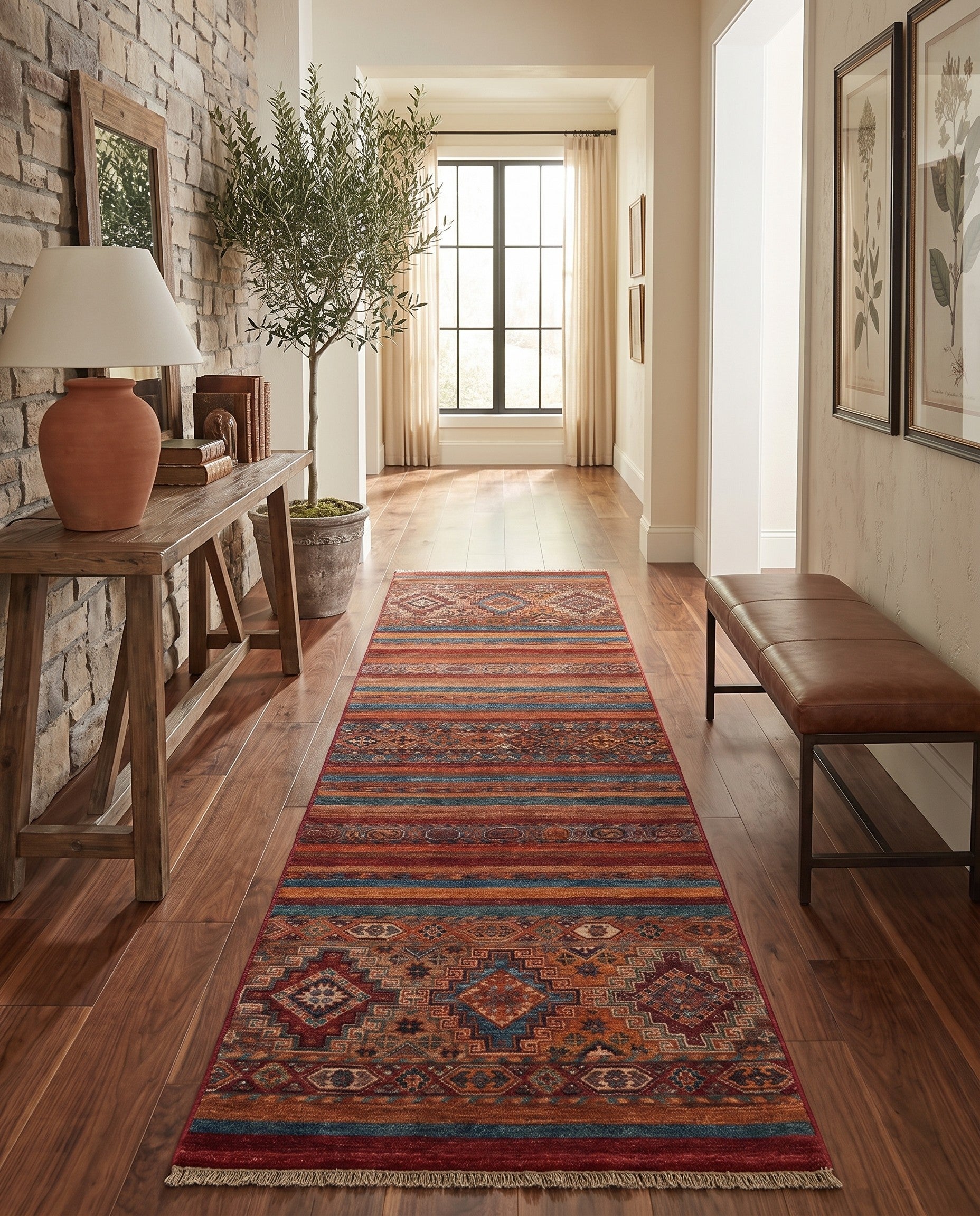 2' 6 x 8' 6 Hand Knotted Kazak Runner Rug