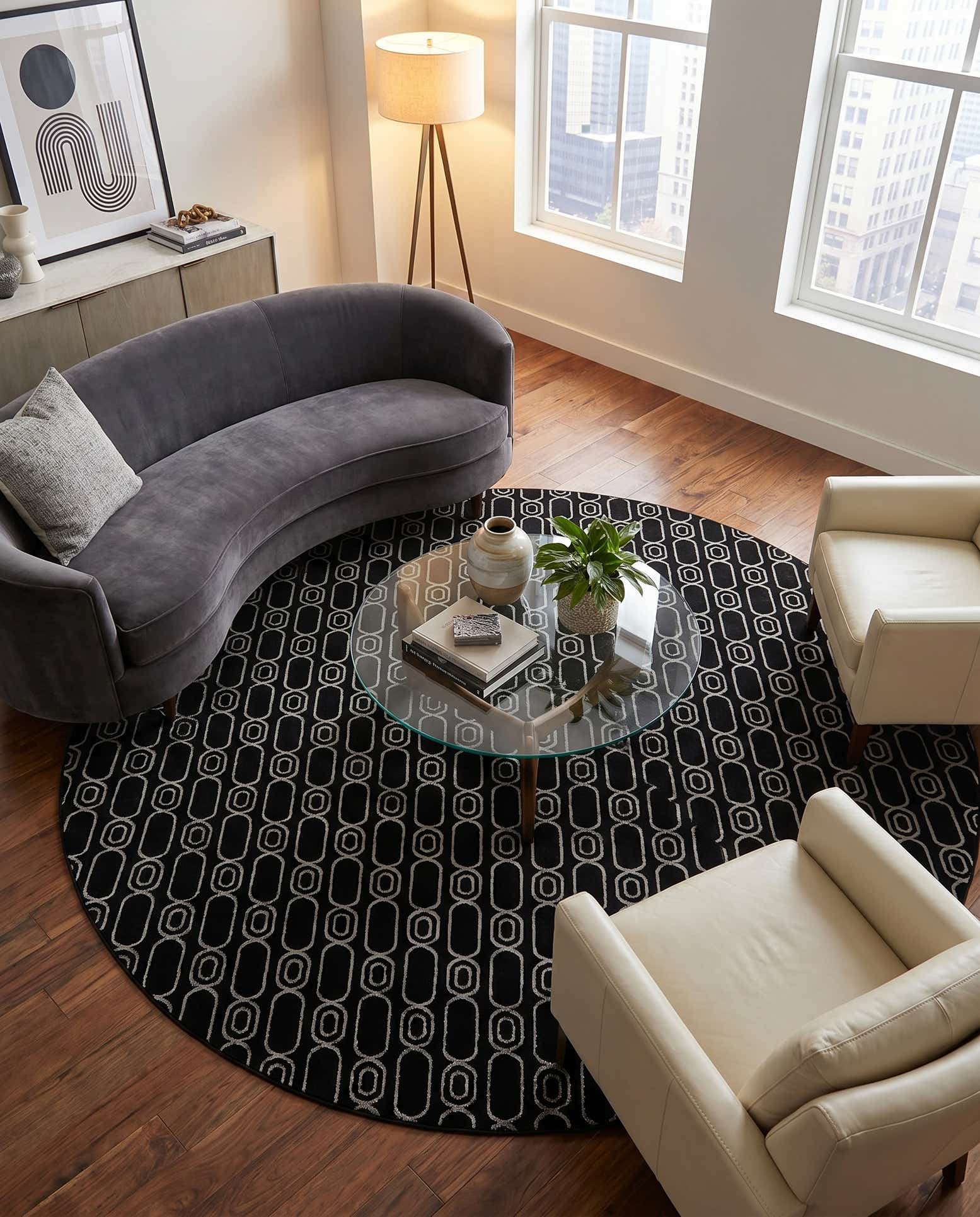 10' x 10' Vogue Geo Round Rug