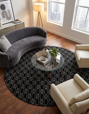 10' x 10' Vogue Geo Round Rug
