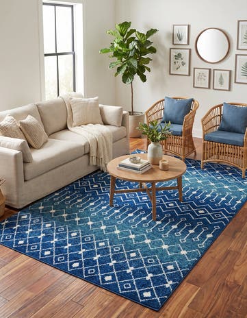6' x 9' Moroccan Trellis Rug