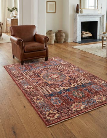 4' 3 x 6' 1 Hand Knotted Kazak Oriental Rug