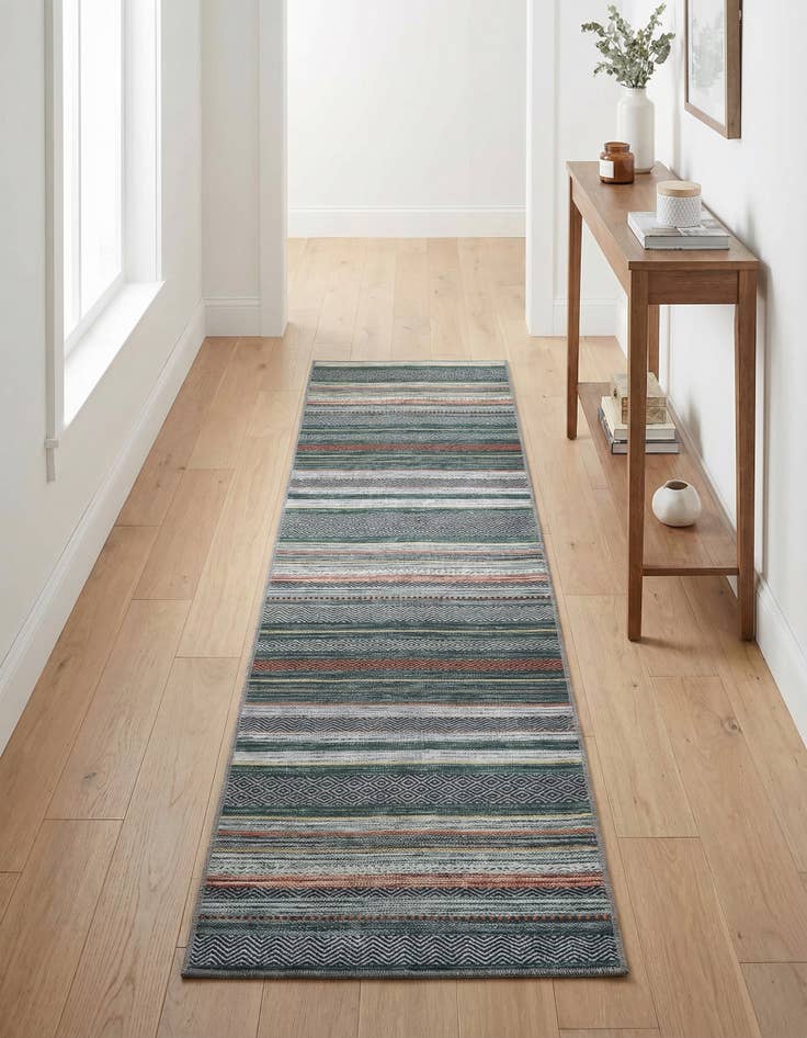 Detail image of 2' x 8' Washable Yara Runner Rug