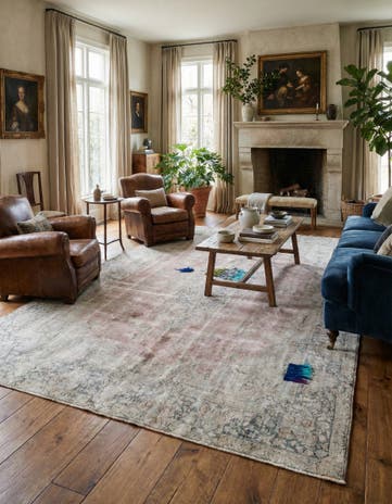 9' 8 x 13' 2 Hand Knotted Ultra Vintage Persian Wool Rug