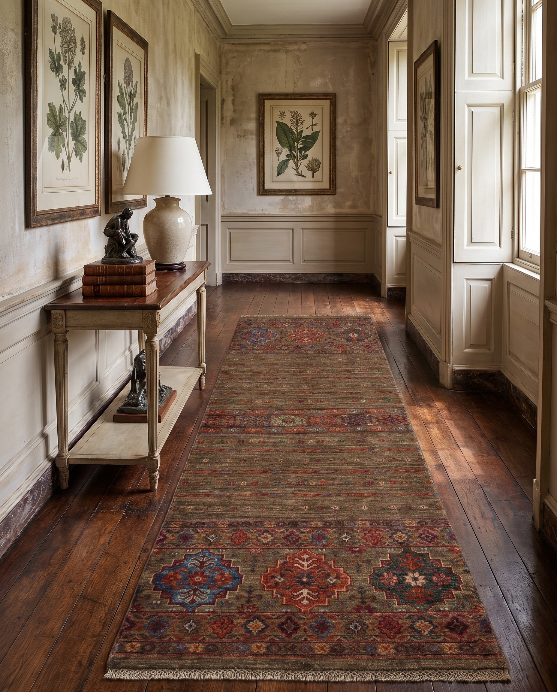 2' 5 x 6' 8 Hand Knotted Kazak Runner Rug