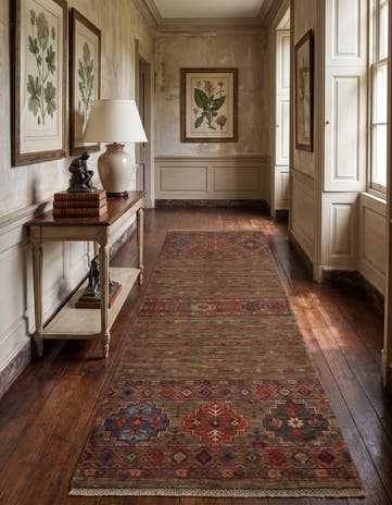 2' 5 x 6' 8 Hand Knotted Kazak Runner Rug