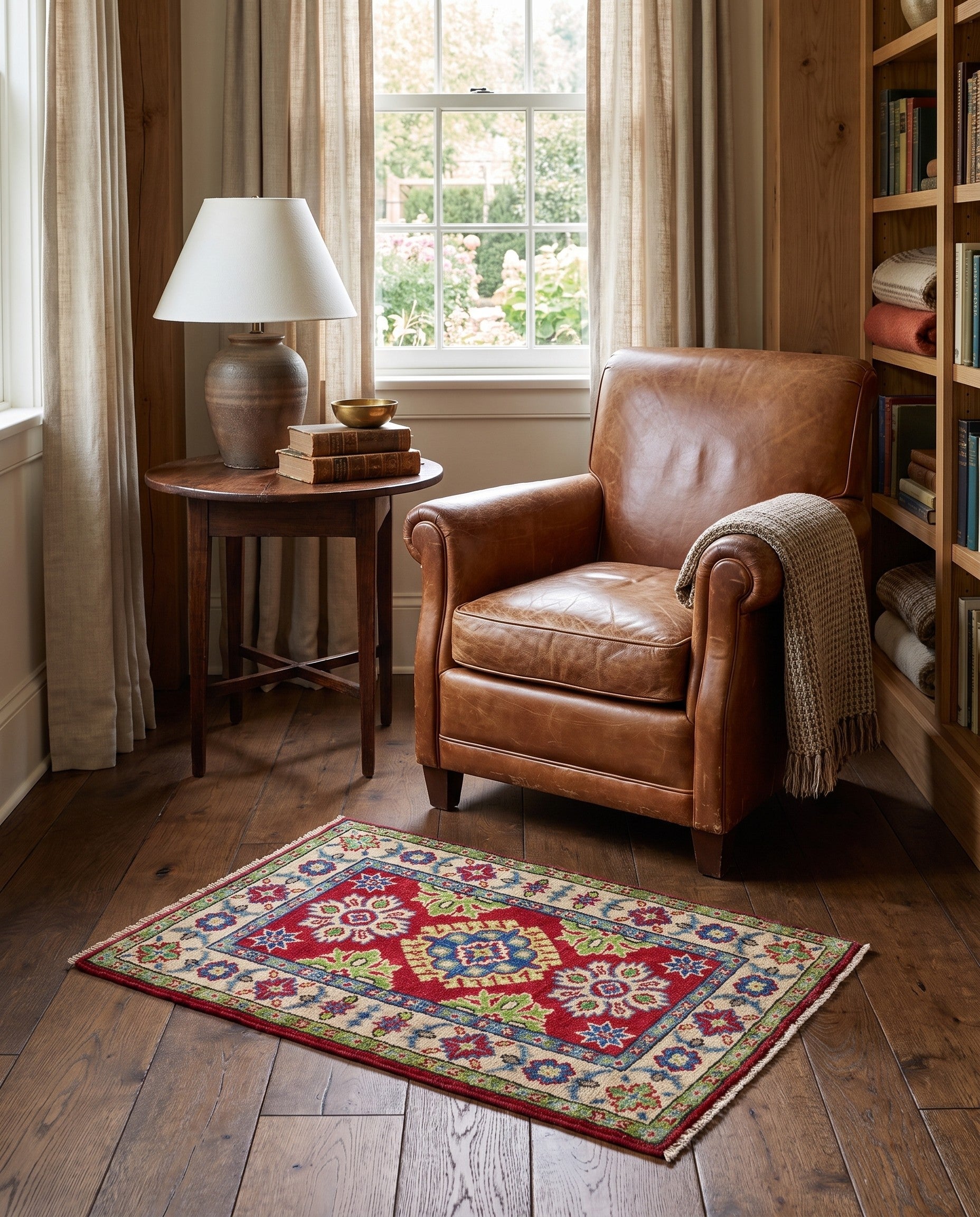 1' 11 x 2' 10 Hand Knotted Kazak Rug