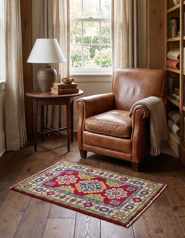 1' 11 x 2' 10 Hand Knotted Kazak Rug