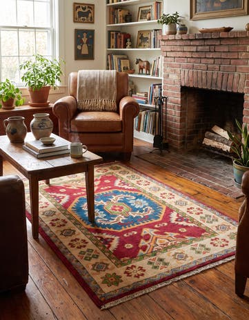 2' 8 x 4' 1 Hand Knotted Kazak Rug