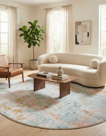 8' x 10' Lotus Oval Rug