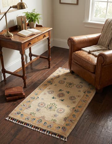 1' 10 x 3' Hand Knotted Ariana Ziegler Rug